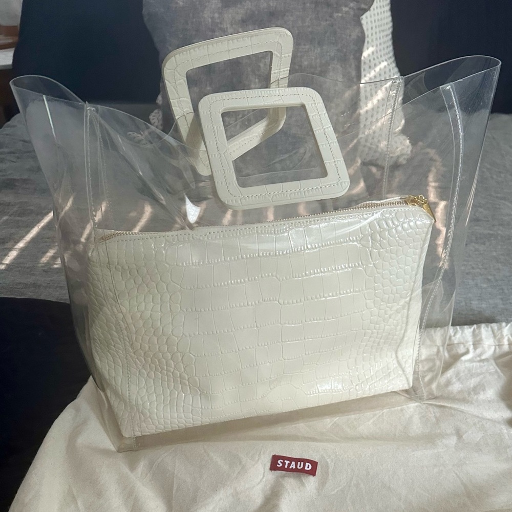 Staud Shirley Transparent Tote